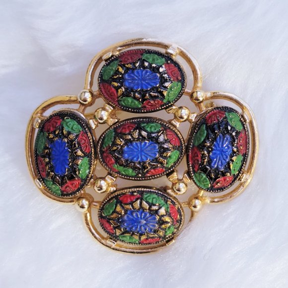 1968 Sara Coventry "Light of the East" Brooch - Picture 1 of 2